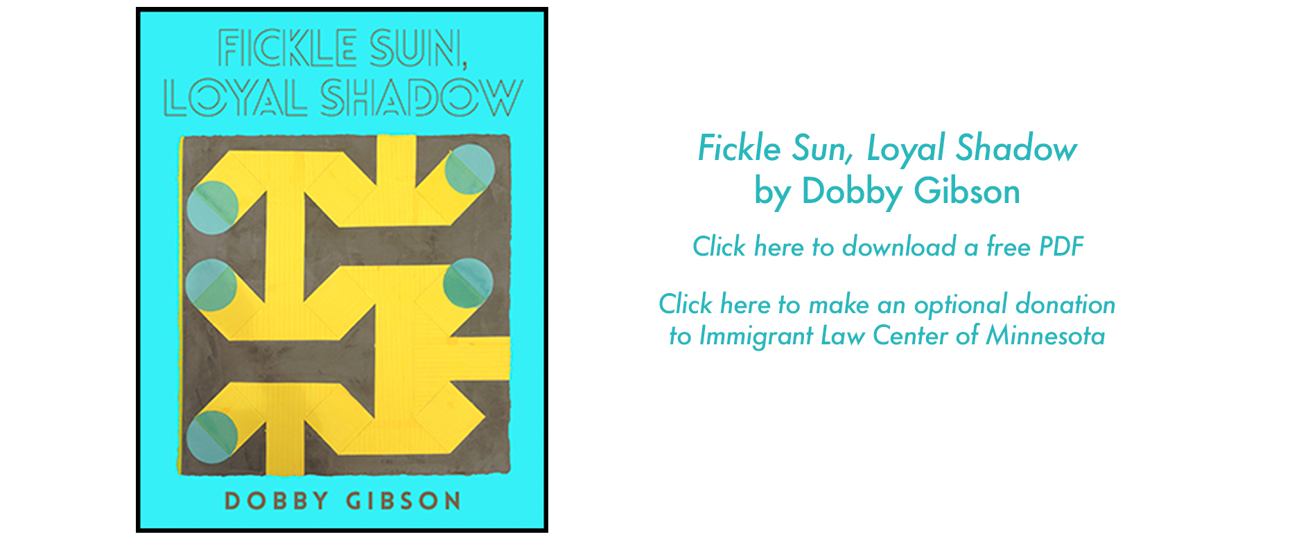 Fickle Sun, Loyal Shadow by Dobby Gibson - Sixth Finch Books